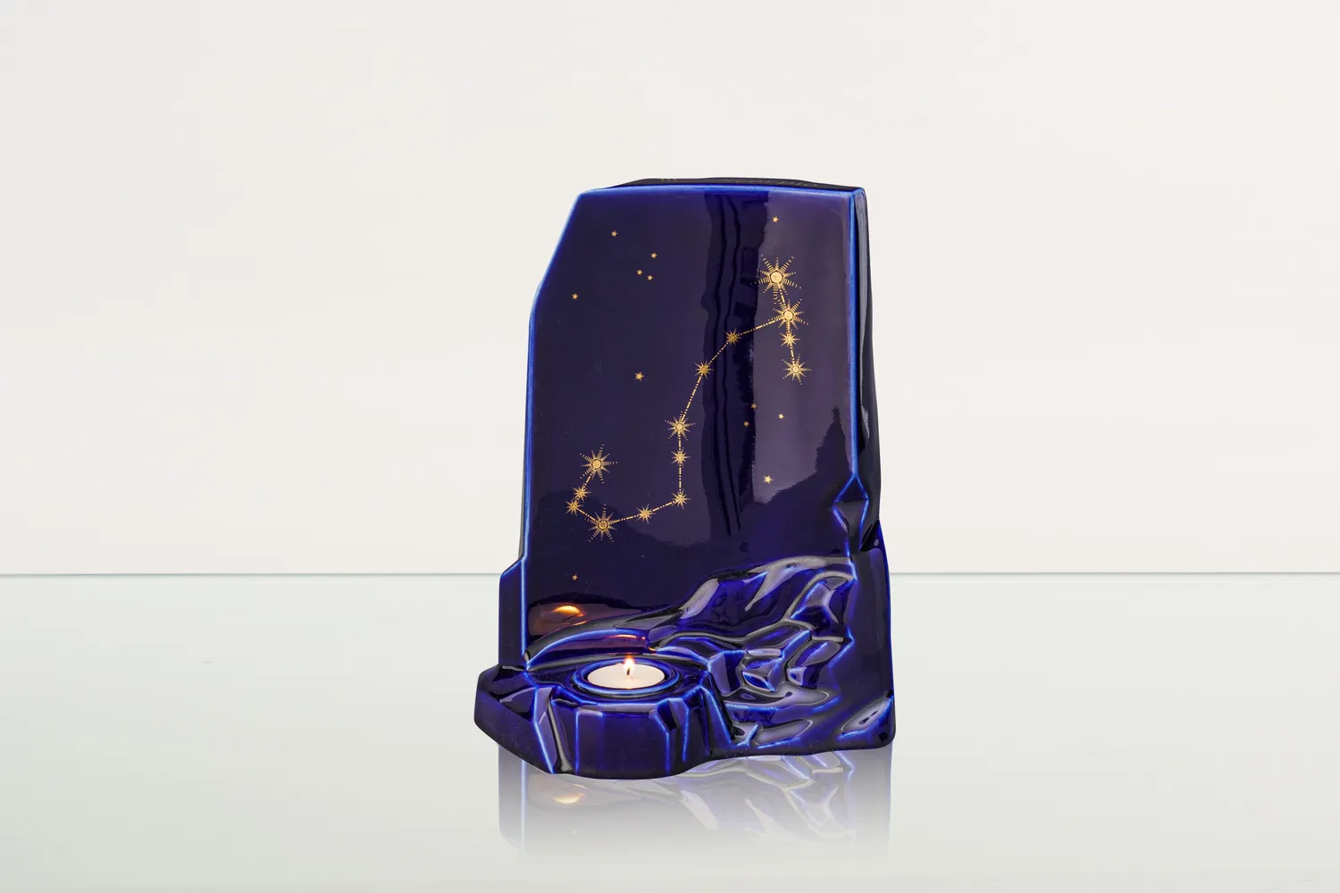 Pulvis Art Urns urna cineraria zodiacale grande con candela