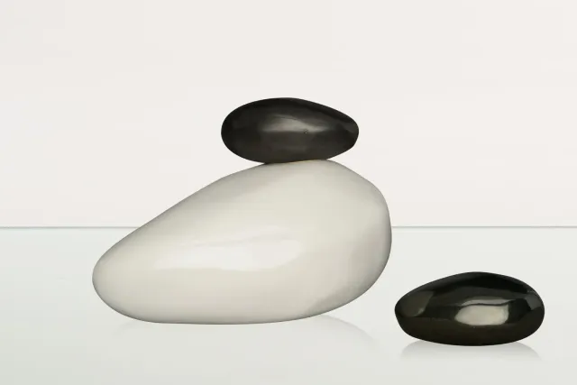 Pulvis Art Urns Pietra set urna cineraria grande e urnetta ricordo
