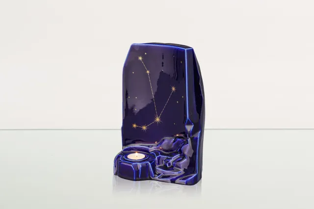 Pulvis Art Urns urna cineraria zodiacale grande con candela