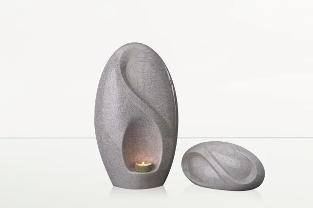 Pulvis Art Urns Eternity set urna grande e ricordo in ceramica