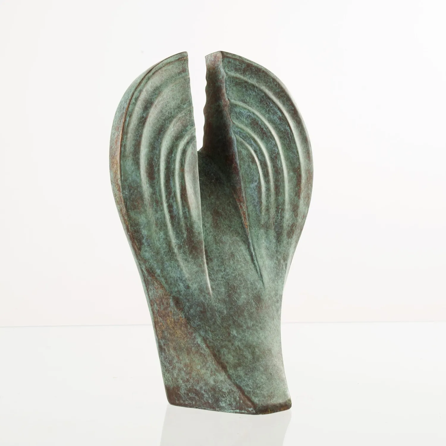 Pulvis Art Urns Guardian urna cineraria in bronzo patina verde