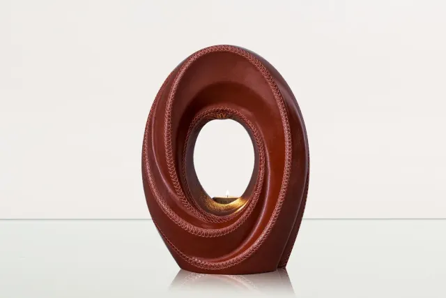 Pulvis Art Urns Il Passaggio PA-L urna pelle con candela