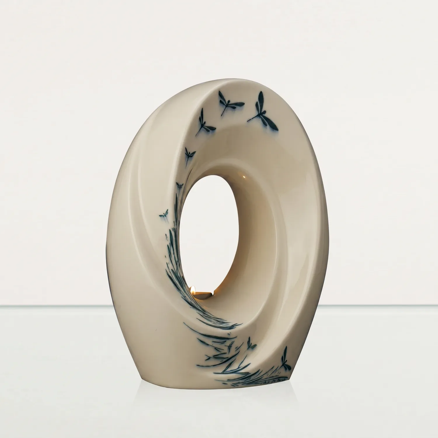 Pulvis Art Urns Il Passaggio urna grande in ceramica