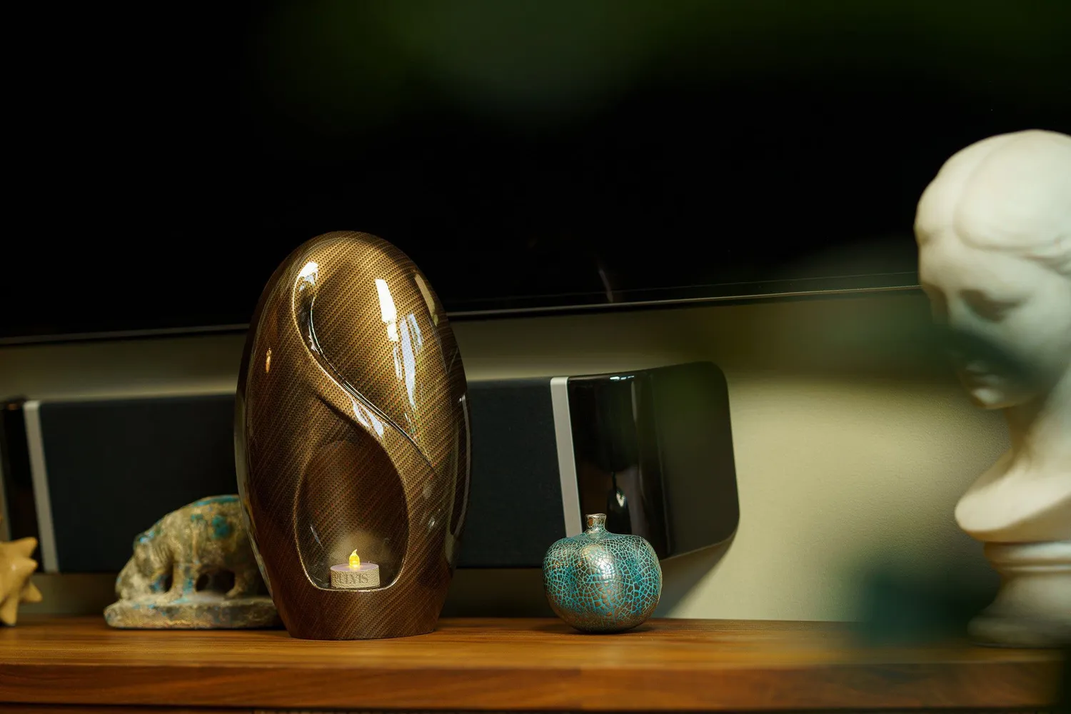 Pulvis Art Urns Eternity – Carbon urna cineraria grande ceramica