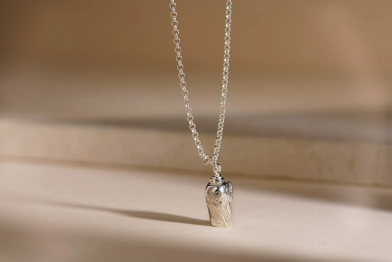 Pulvis Ali JWL-WINGS collana cineraria argento