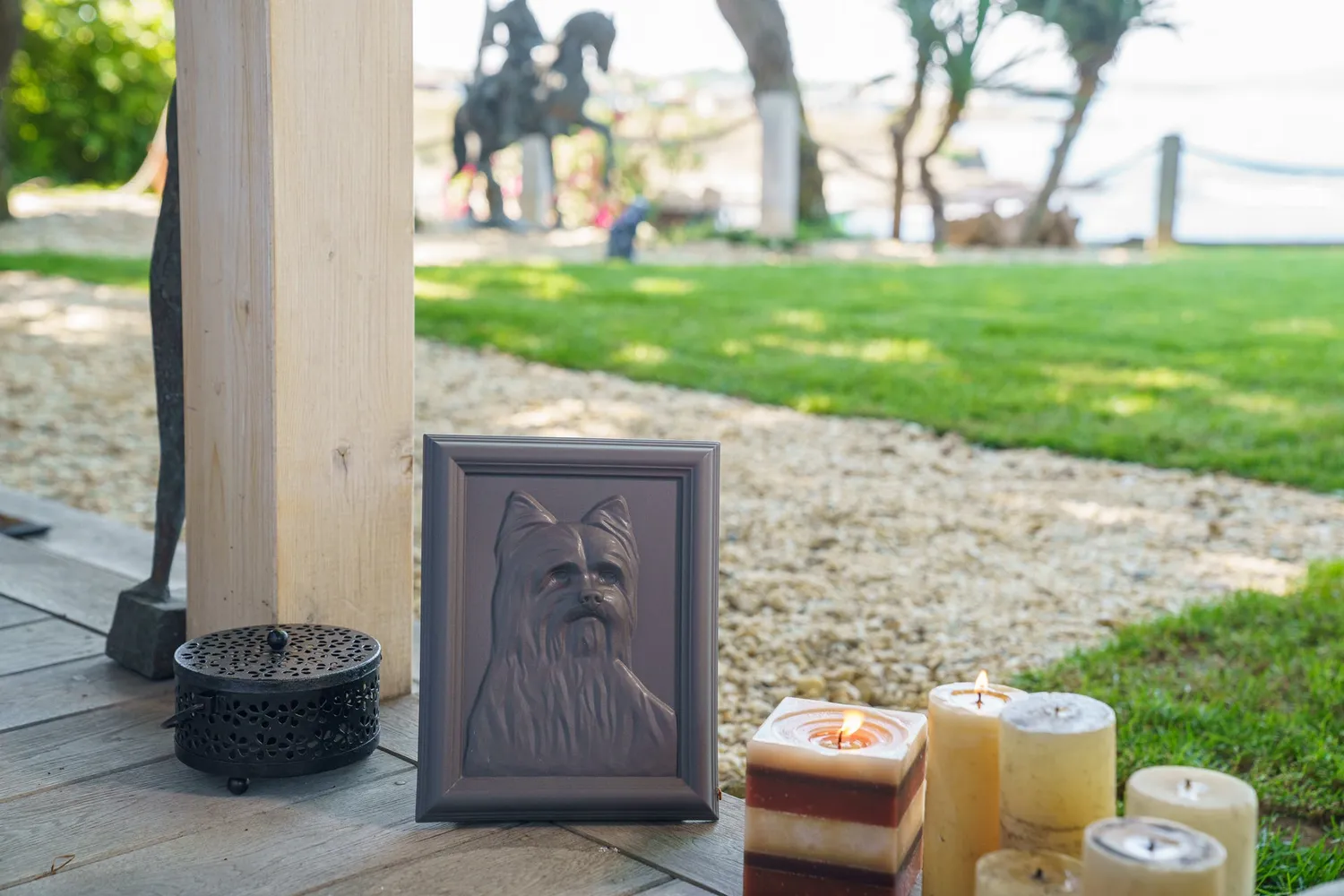 Pulvis Art Urns Yorkie urna per animali in ceramica
