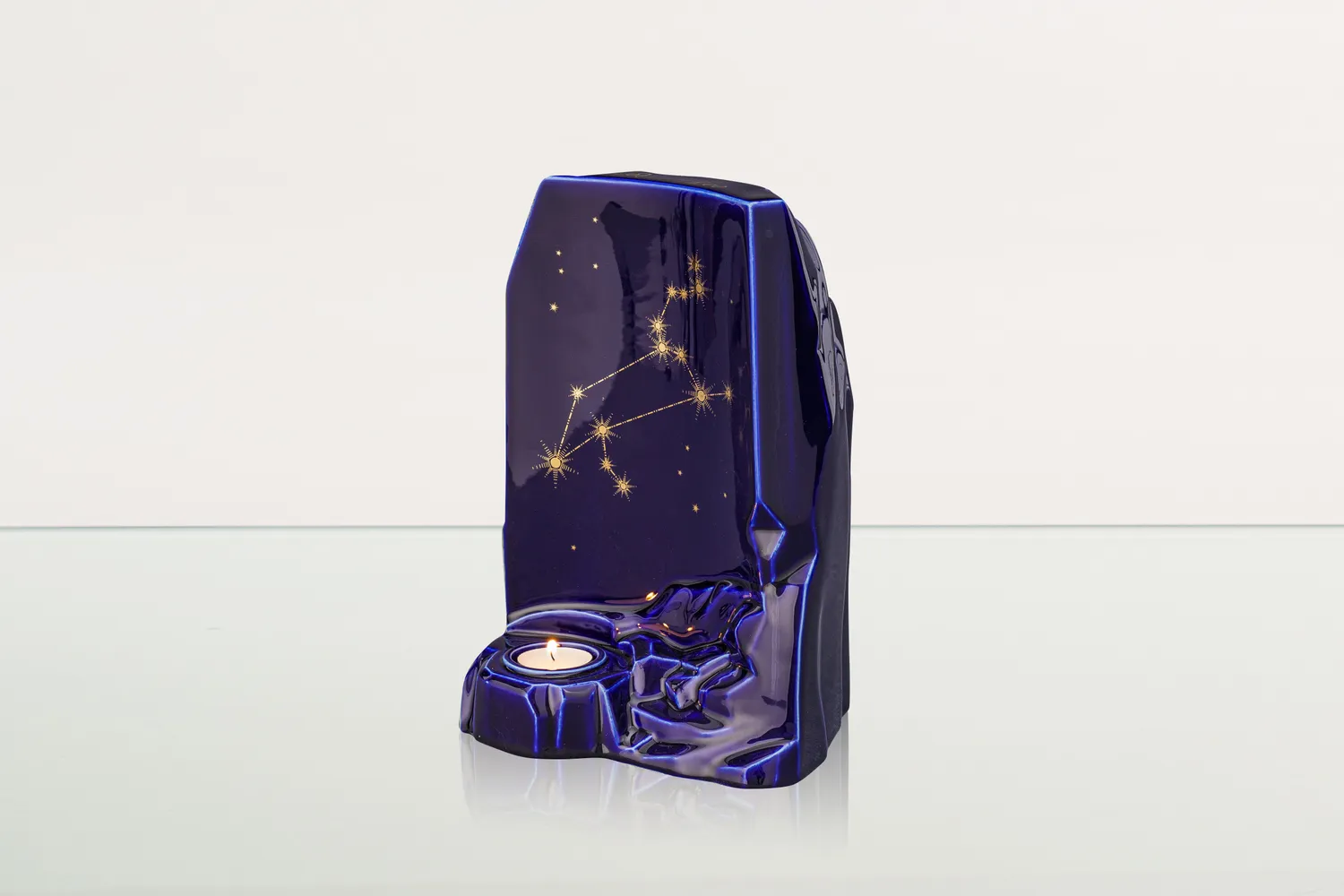 Pulvis Art Urns urna cineraria zodiacale grande con candela