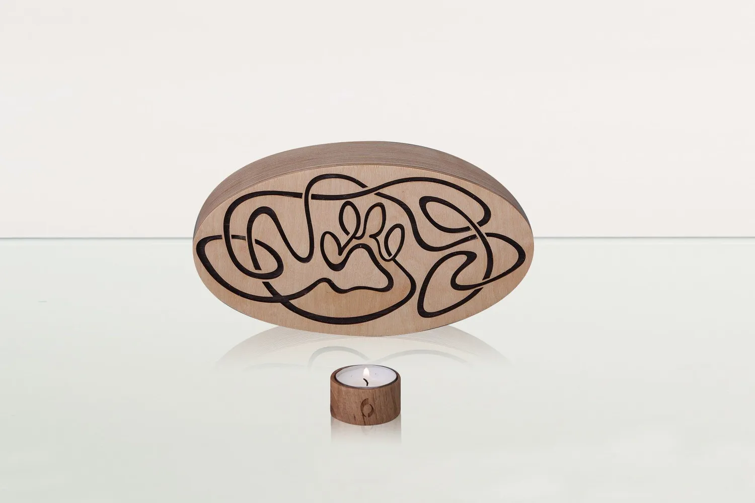 Pulvis Art Urns Cosmic Paw urna per animali legno multistrato 0,95 L