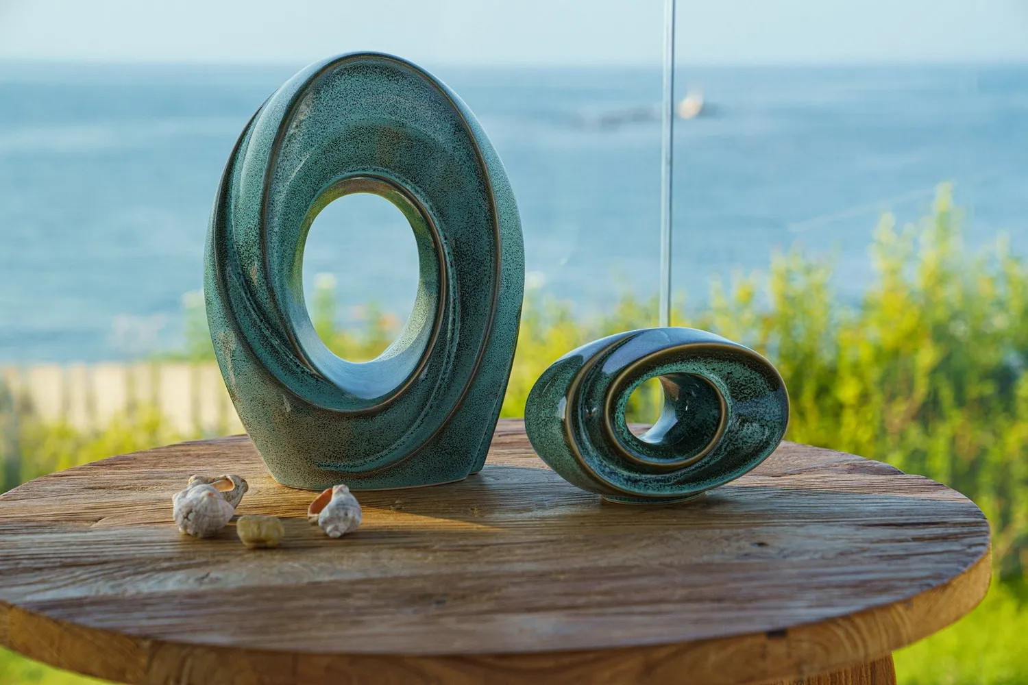 Pulvis Art Urns Il Passaggio set urne cinerarie grande e ricordo
