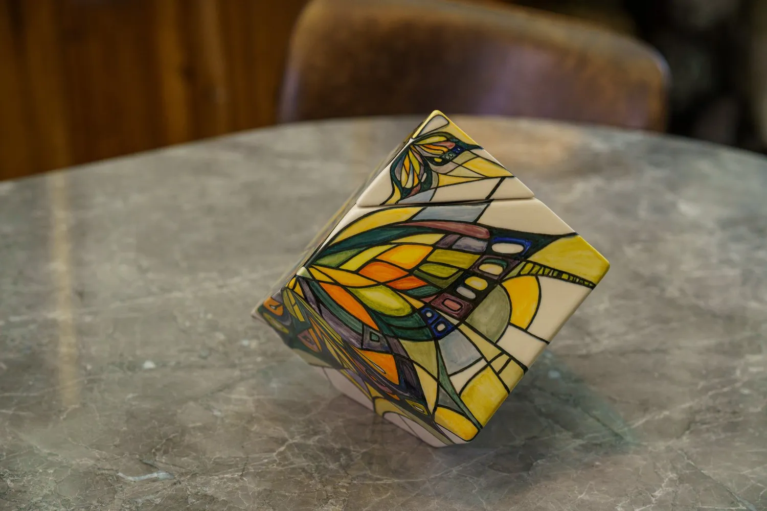 Pulvis Art Urns Abstract Butterfly AB-L urna cineraria grande in ceramica