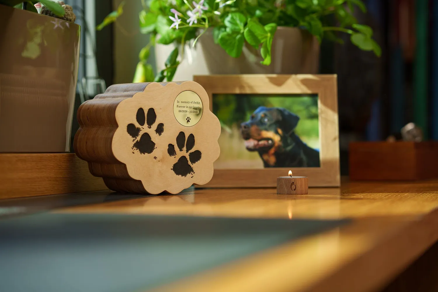 Pulvis Art Urns Paws from Heaven urna animali legno 1,2 L
