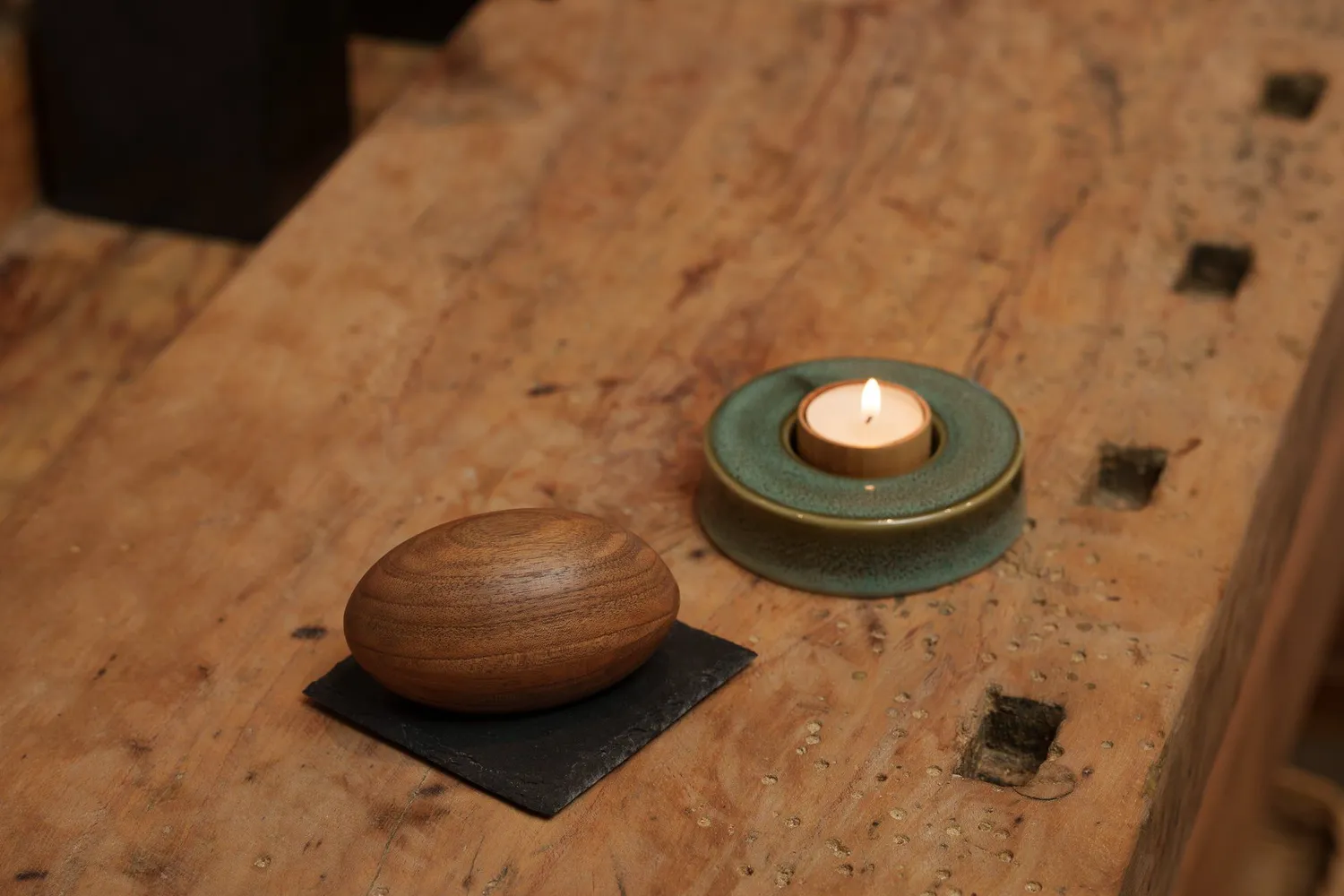 Pulvis Art Urns Palm Stone urna ricordo in legno