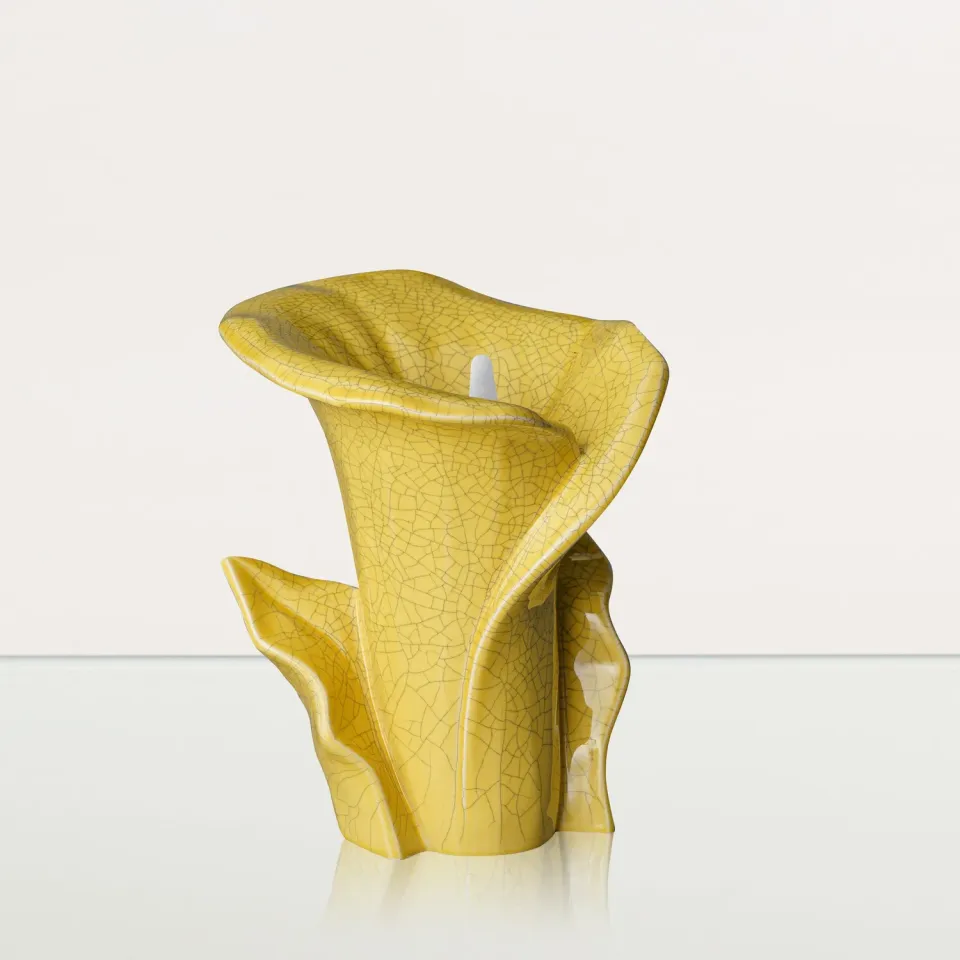 Pulvis Art Urns Calla urna cineraria media in ceramica