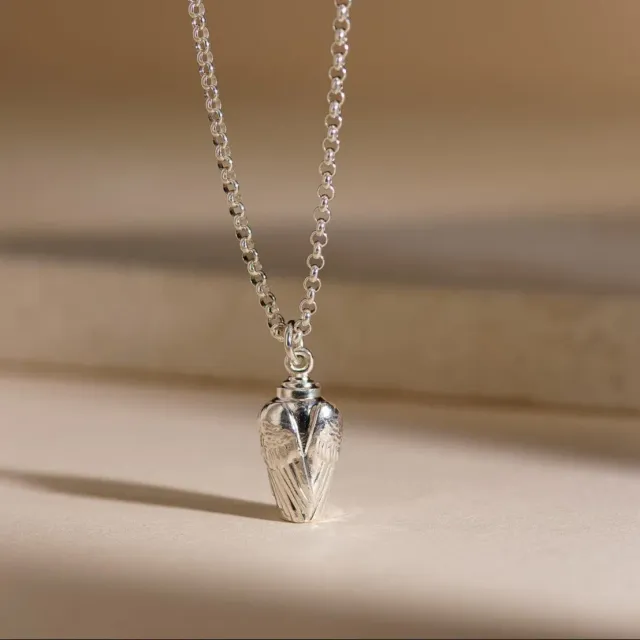 Pulvis Ali JWL-WINGS collana cineraria argento