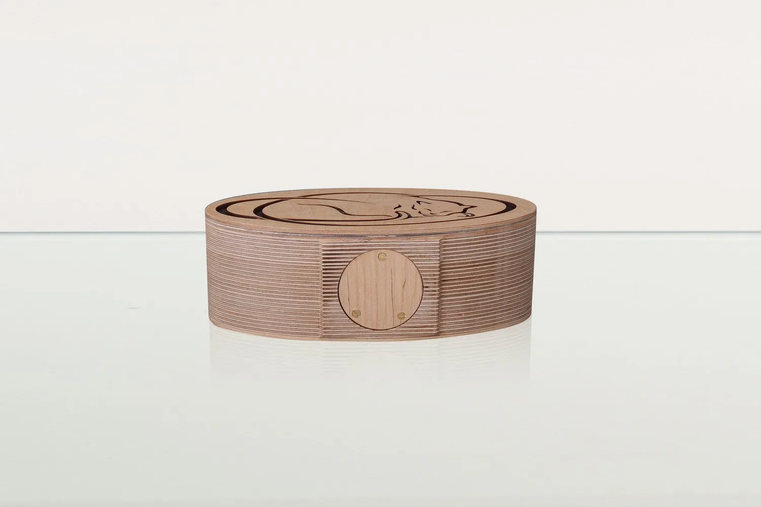 Pulvis Art Urns Gatto a riposo RES-WOOD urna legno