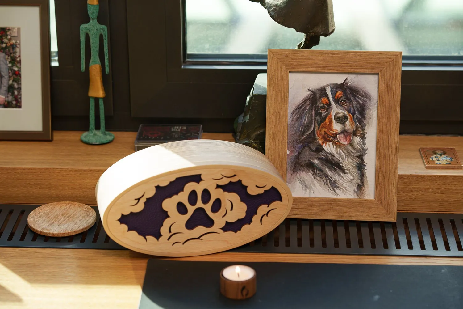 Pulvis Art Urns Zampa del Cielo urna per animali in compensato 0,95 L