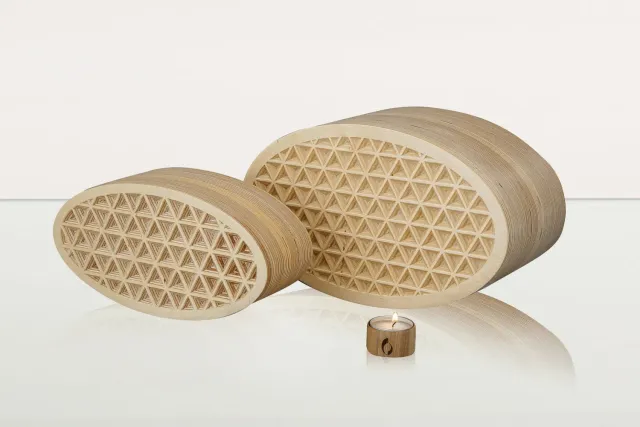 Pulvis Art Urns Commemorativa urna legno