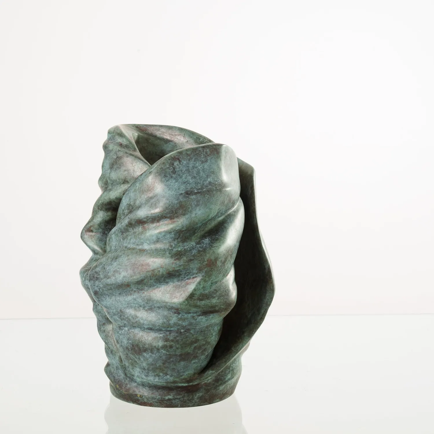 Pulvis Art Urns Light LI-L urna bronzo patina verde con candela