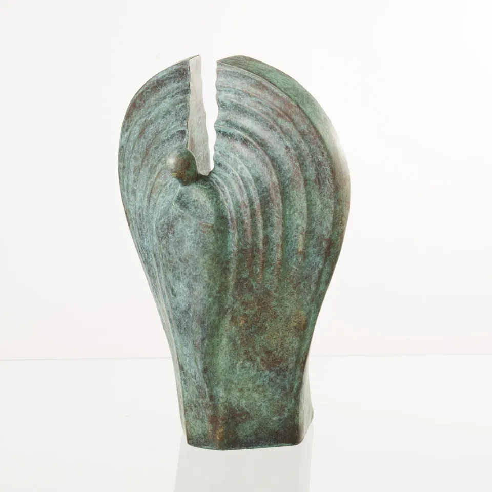 Pulvis Art Urns Guardian urna cineraria in bronzo patina verde