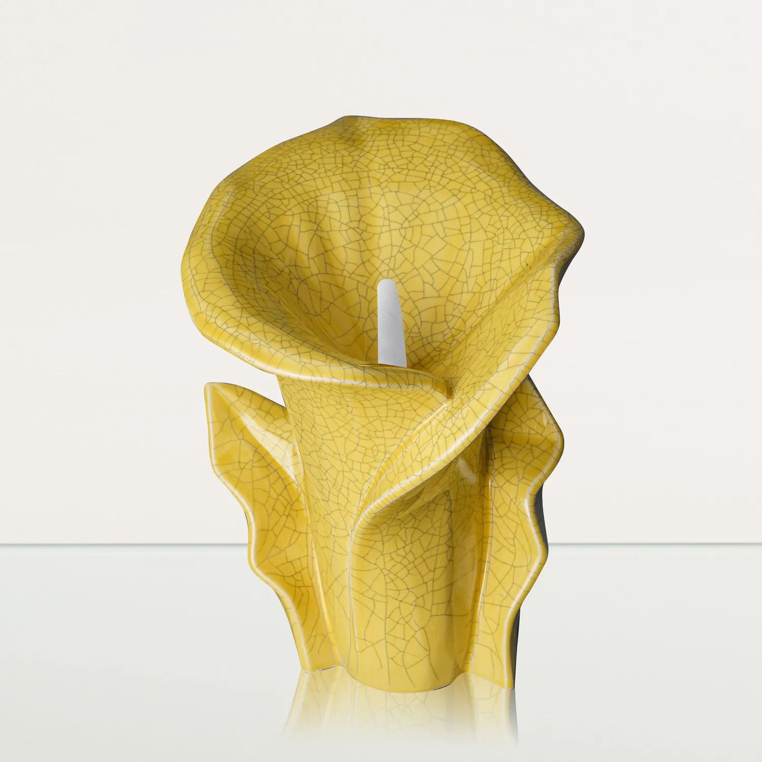 Pulvis Art Urns Calla urna cineraria media in ceramica