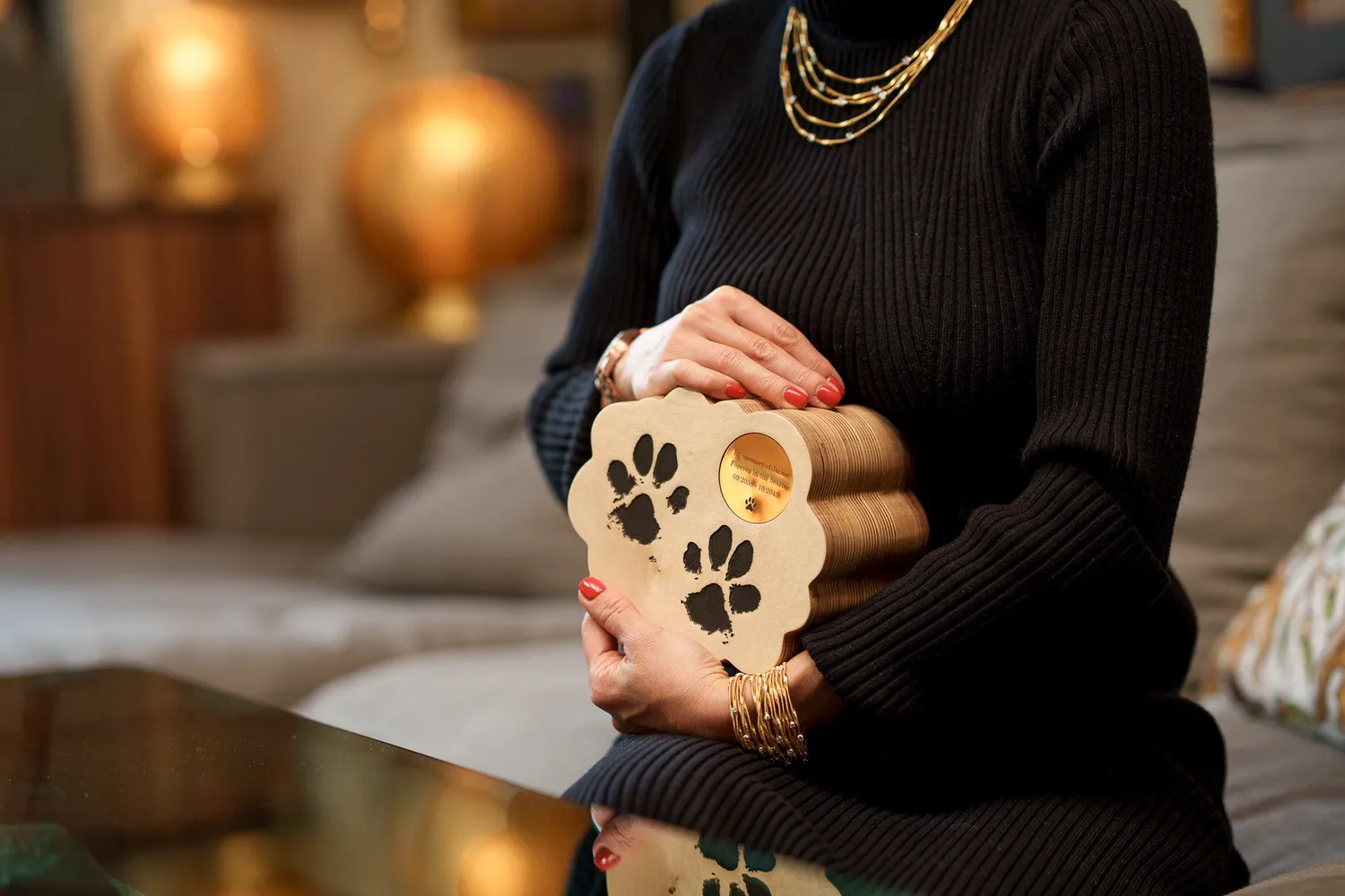 Pulvis Art Urns Paws from Heaven urna animali legno 1,2 L