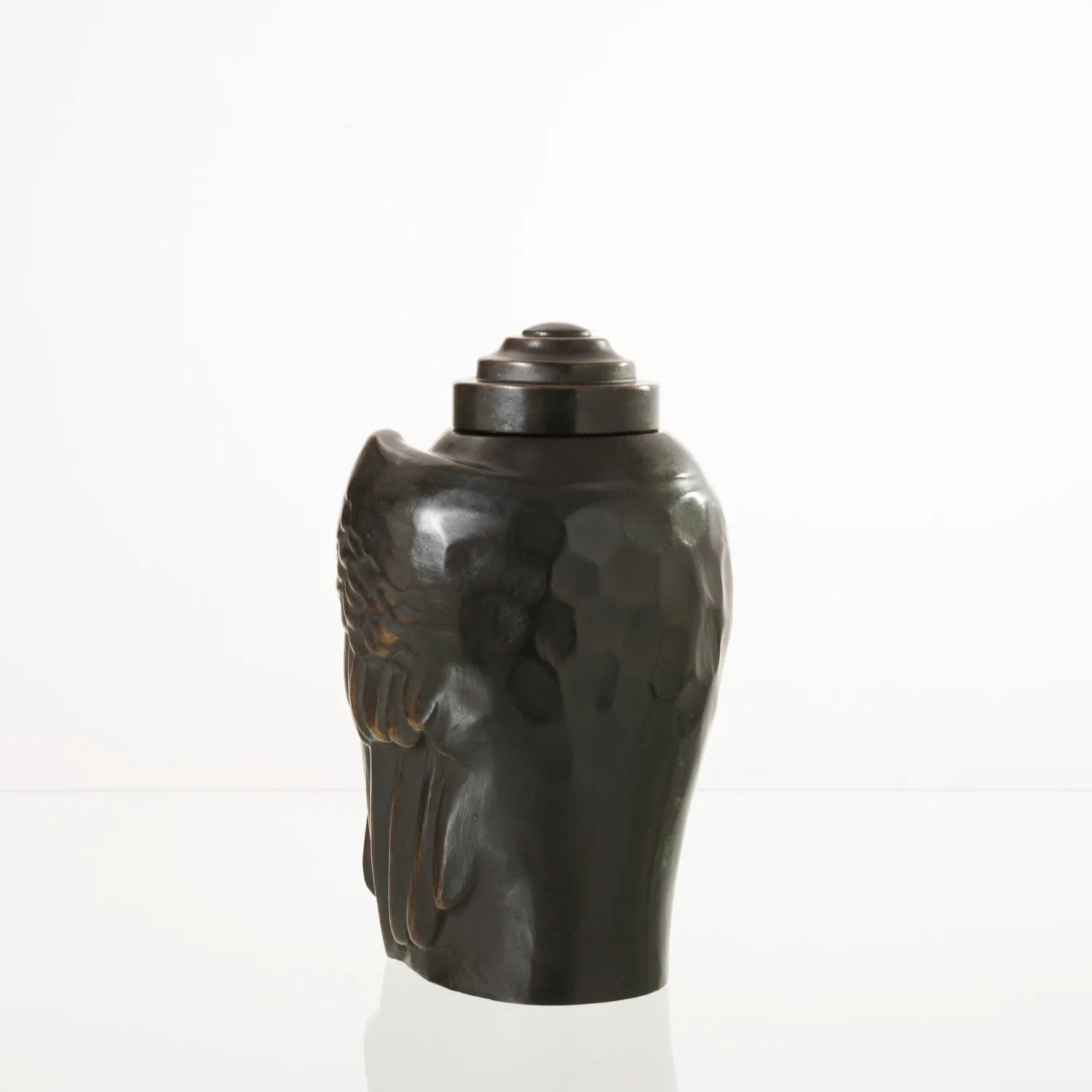 Pulvis Art Urns Ali urna cineraria in bronzo patina scura 3,1 L