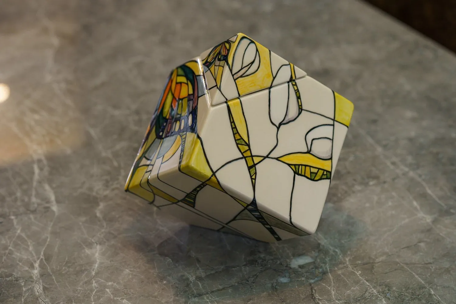 Pulvis Art Urns Abstract Butterfly AB-L urna cineraria grande in ceramica