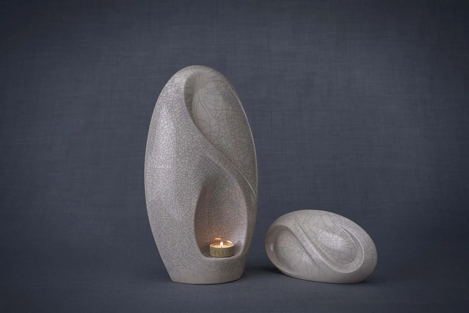 Pulvis Art Urns Eternity set urna grande e ricordo in ceramica