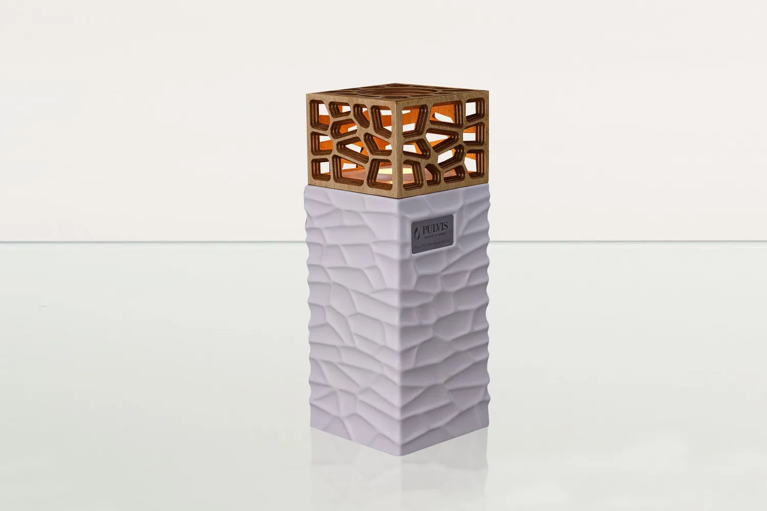 Pulvis Art Urns Everlasting Flame urna cineraria con candela