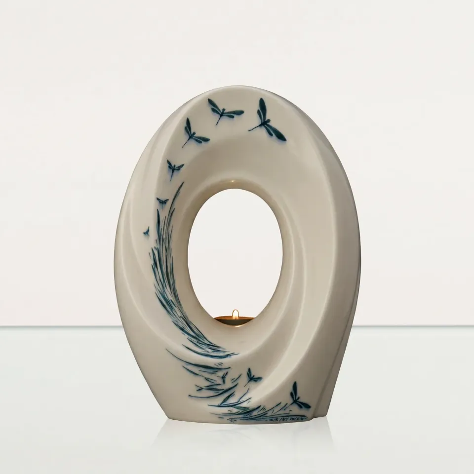 Pulvis Art Urns Il Passaggio urna grande in ceramica