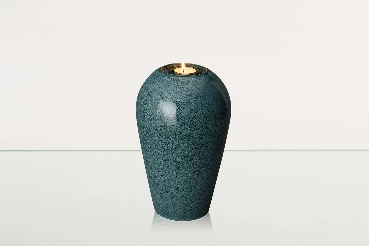 Pulvis Art Urns Serenità urna cineraria grande in ceramica con candela