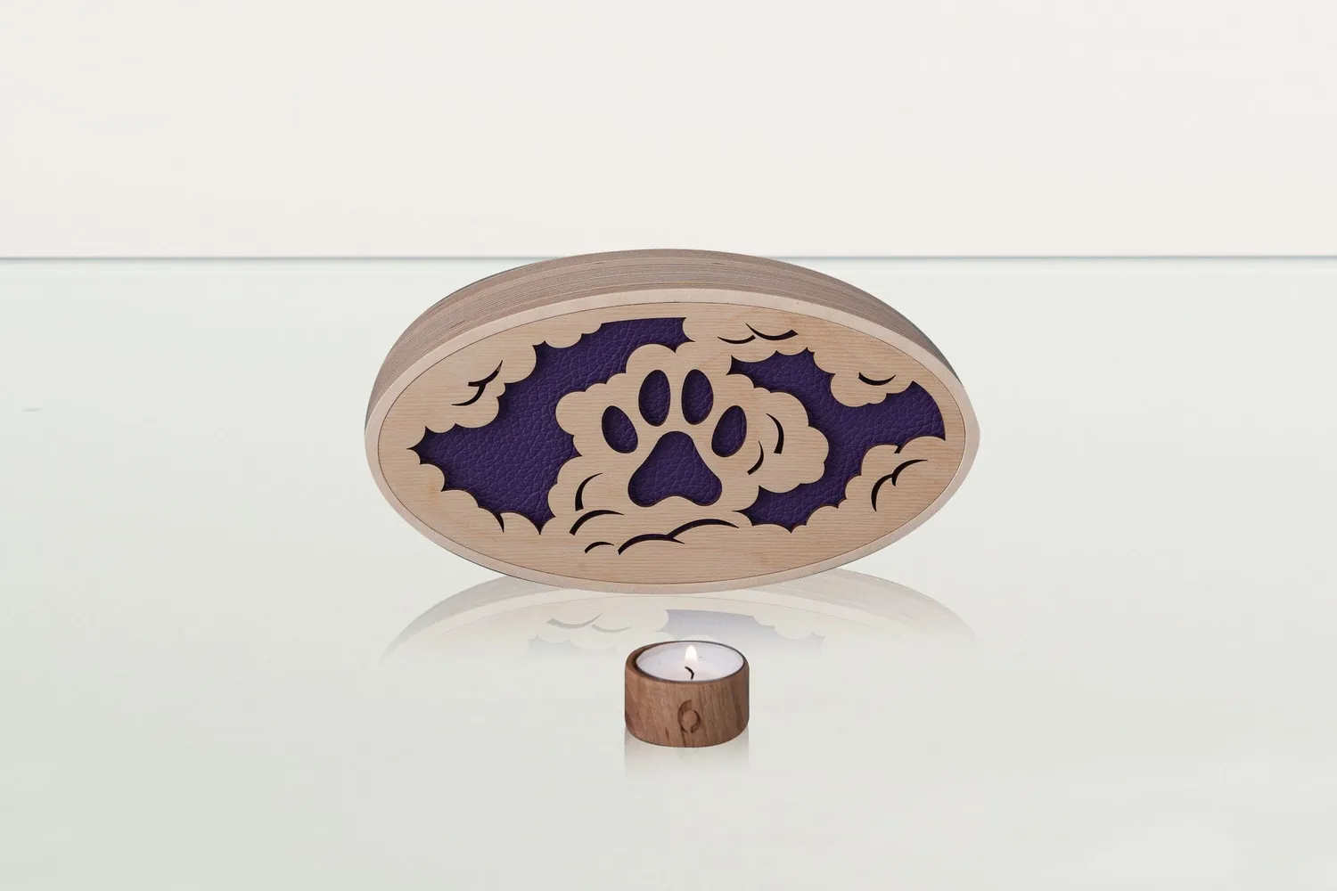 Pulvis Art Urns Zampa del Cielo urna per animali in compensato 0,95 L