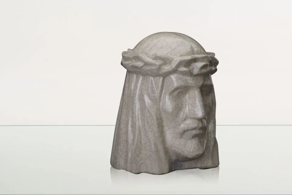 Pulvis Art Urns Il Cristo urna ceramica grande