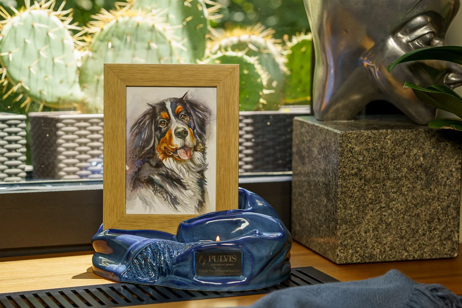 Pulvis Art Urns Cozy COZ urna animali con cornice