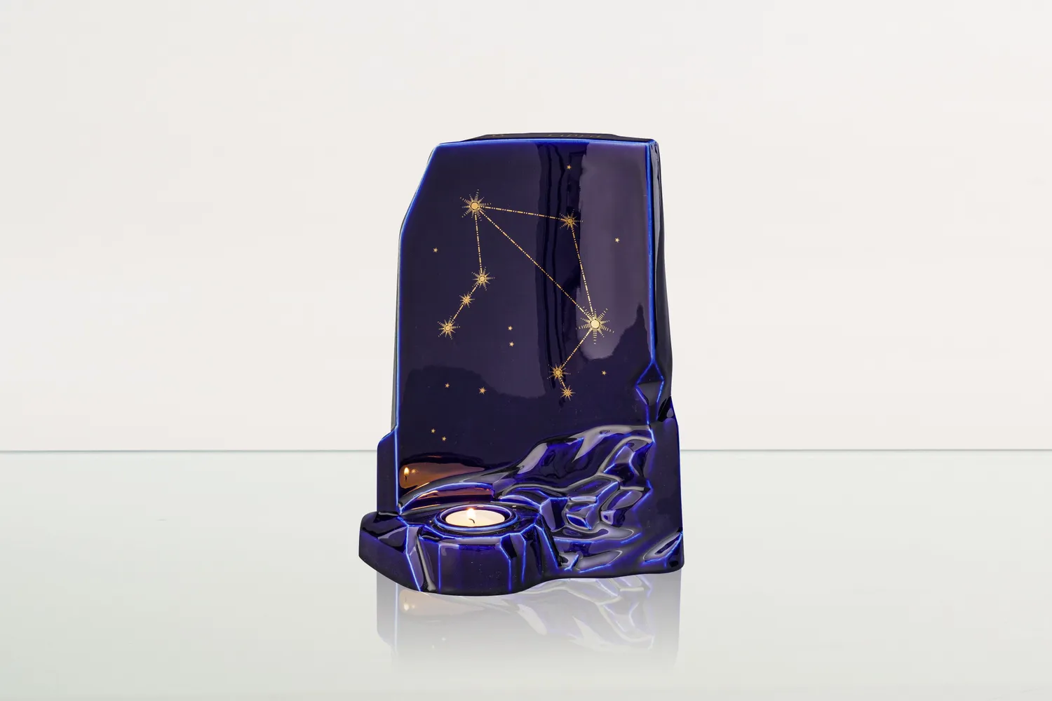 Pulvis Art Urns urna cineraria zodiacale grande con candela