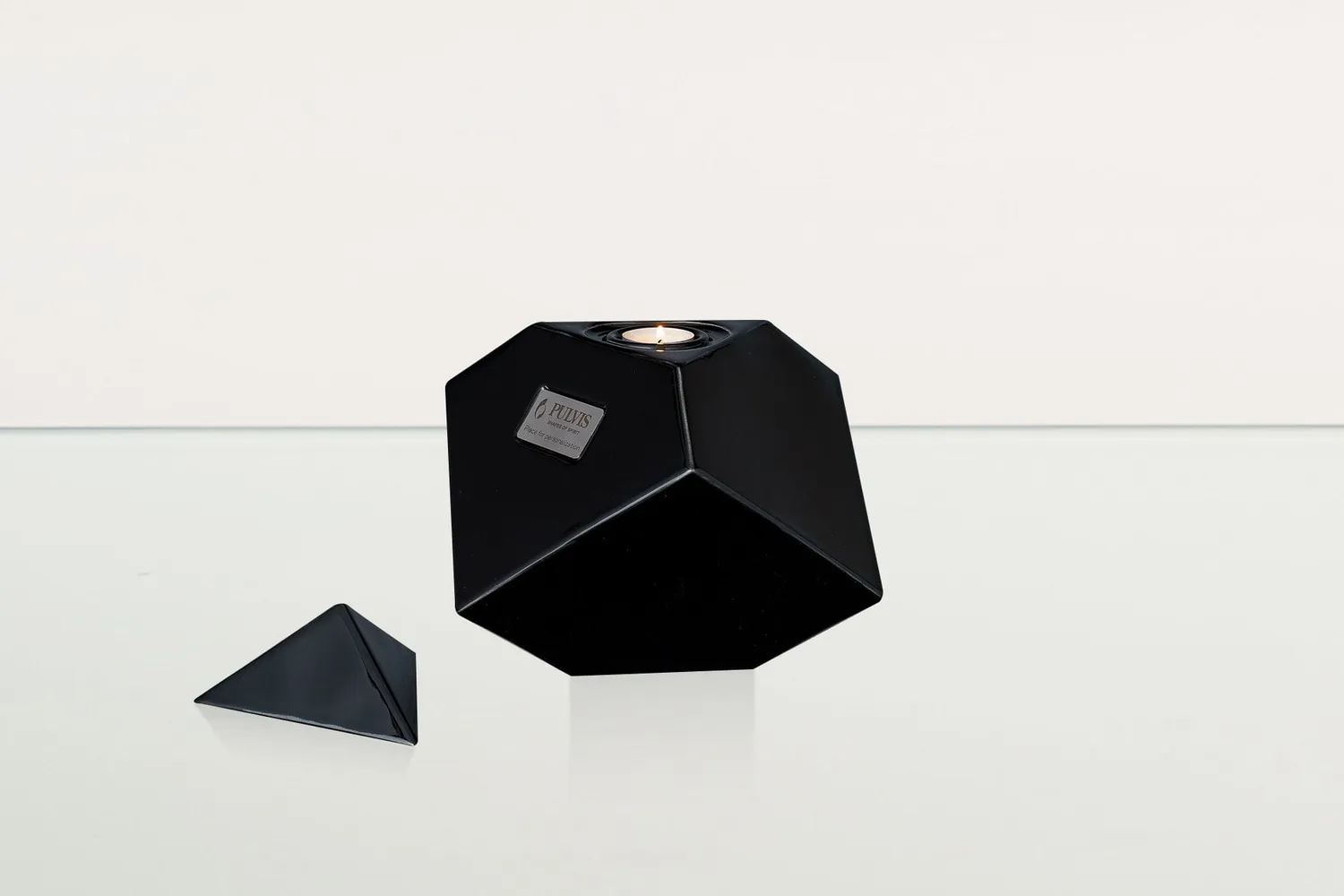 Pulvis Art Urns Abstract urna cubica per cremazione in ceramica