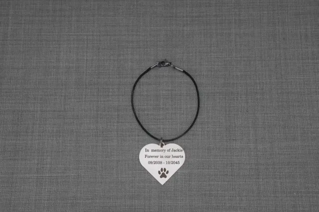 Pulvis collana commemorativa per animali in acciaio personalizzata