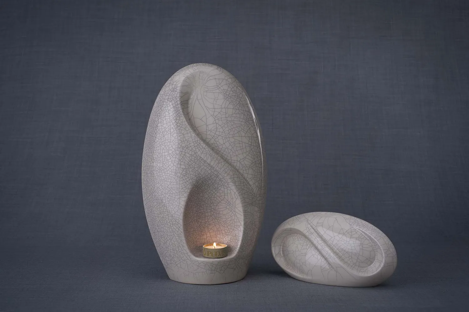 Pulvis Art Urns Eternity set urna grande e ricordo in ceramica