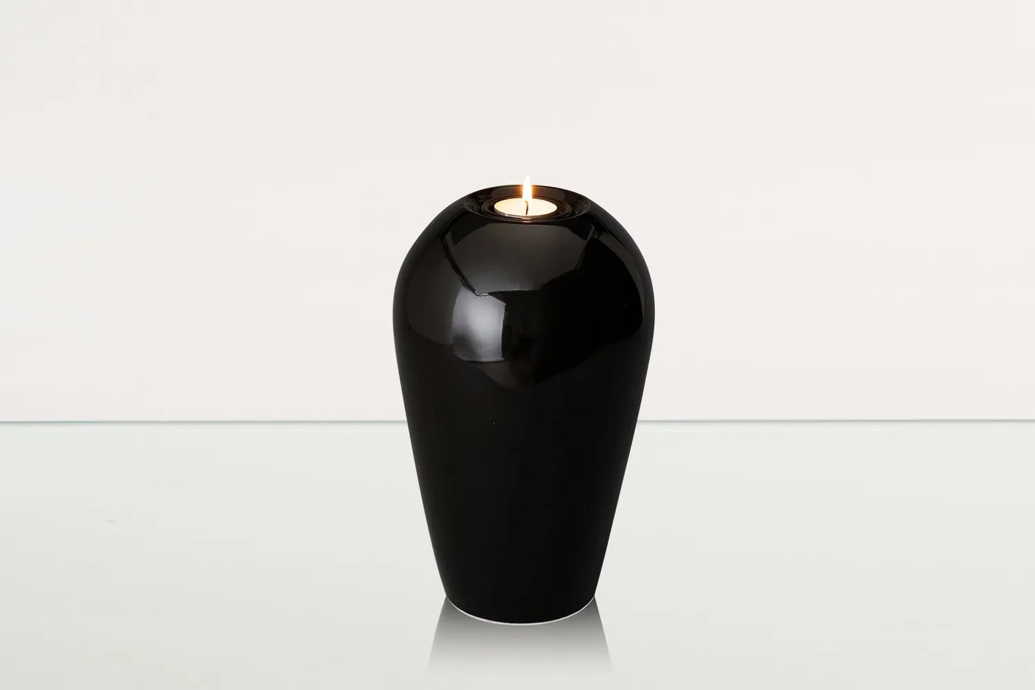 Pulvis Art Urns Serenità urna cineraria grande in ceramica con candela