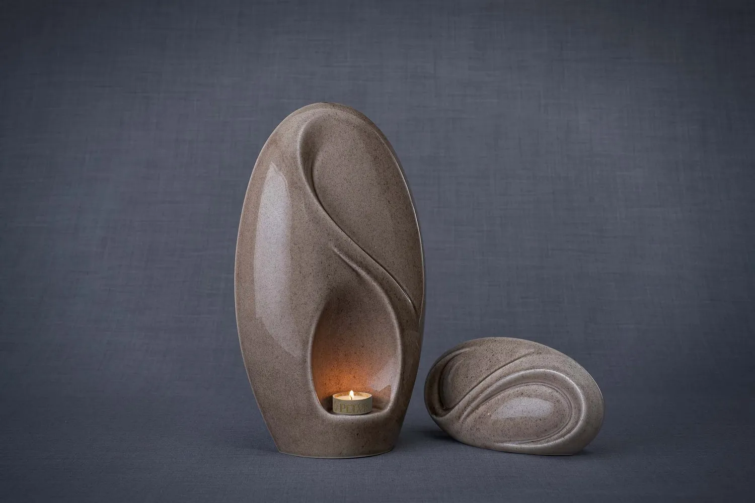 Pulvis Art Urns Eternity set urna grande e ricordo in ceramica