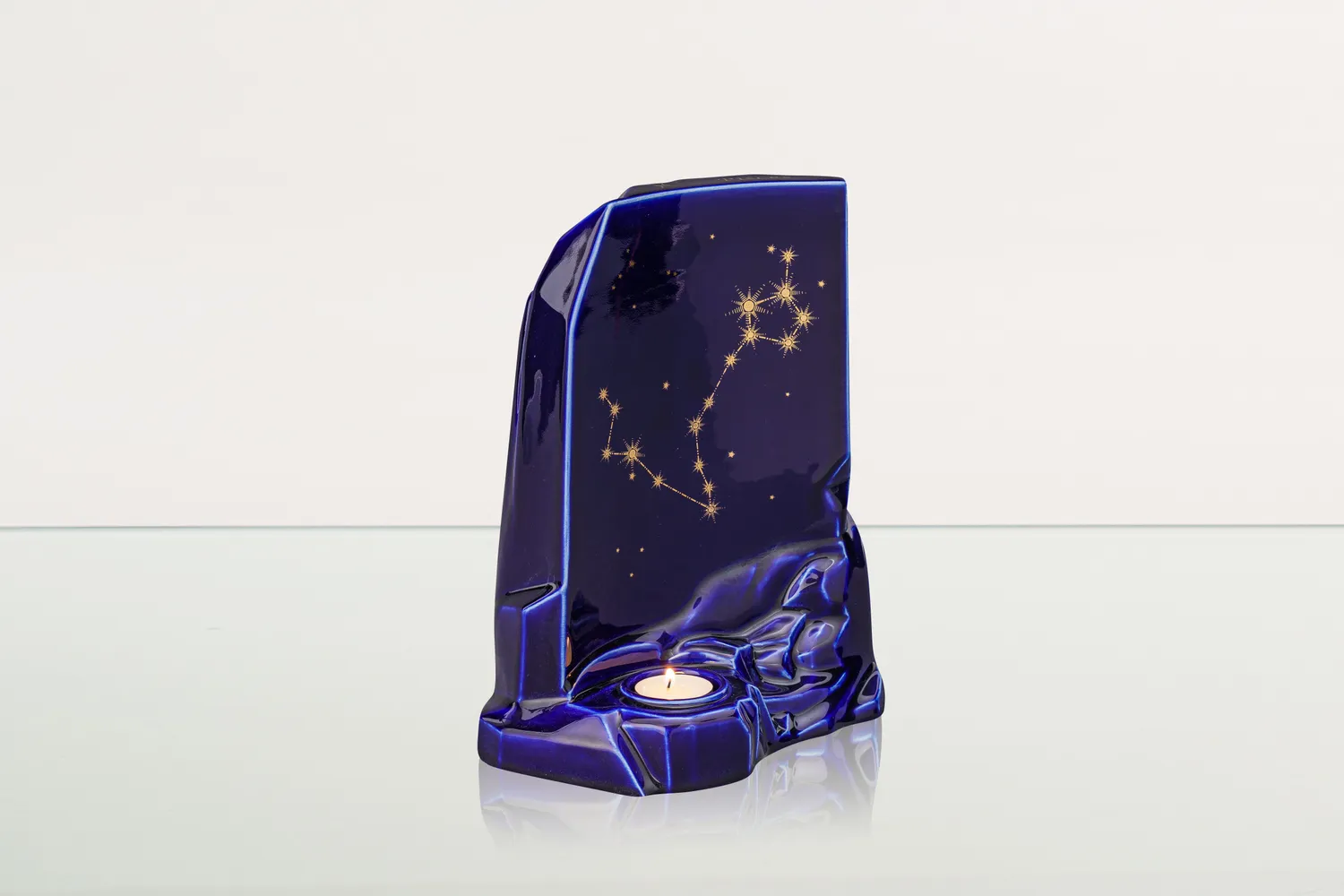 Pulvis Art Urns urna cineraria zodiacale grande con candela