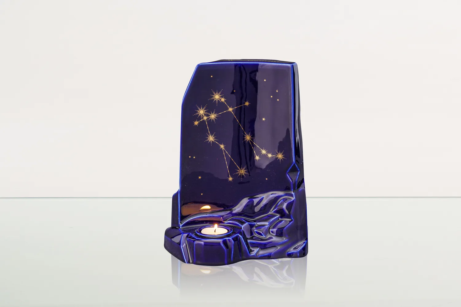 Pulvis Art Urns urna cineraria zodiacale grande con candela