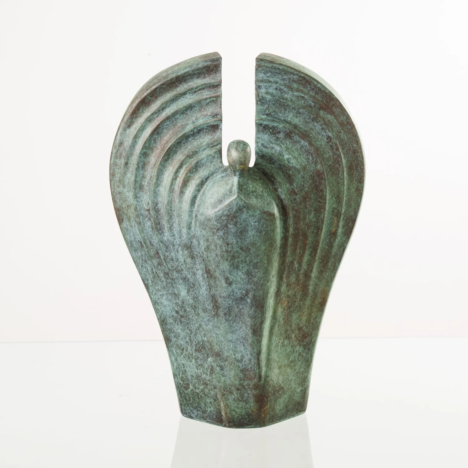 Pulvis Art Urns Guardian urna cineraria in bronzo patina verde