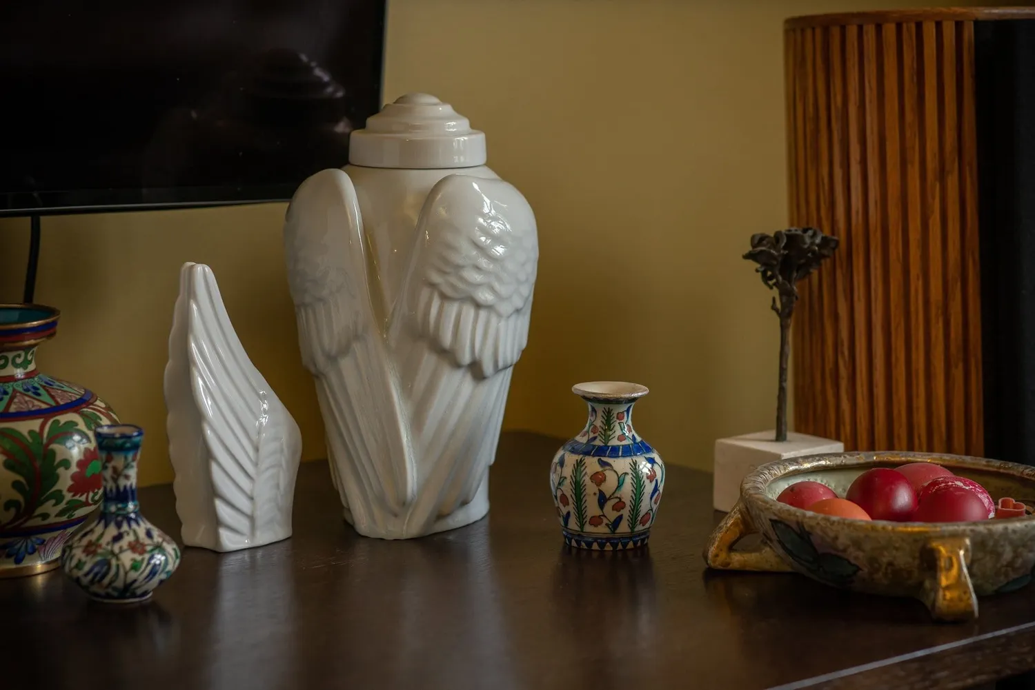 Pulvis Art Urns Ali set urne cinerarie grande e ricordo